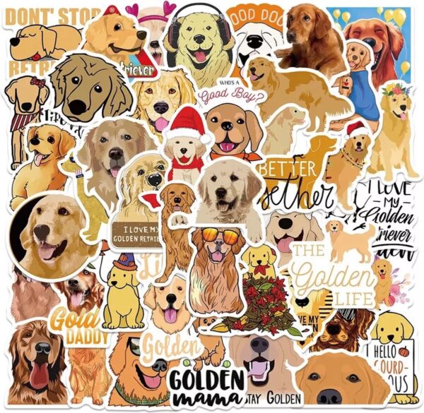 Golden Retriever Stickers - 50 Stuks