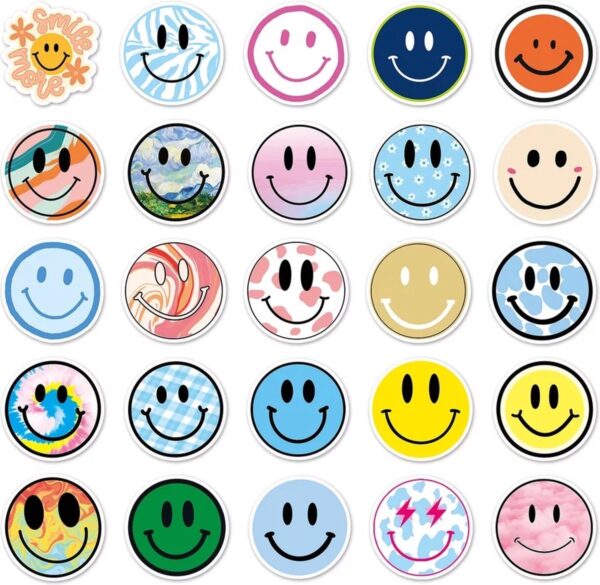 Smiley Stickers - 50 Stuks