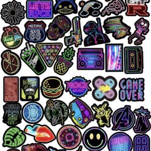 Neon Light Stickers - 50 Stuks