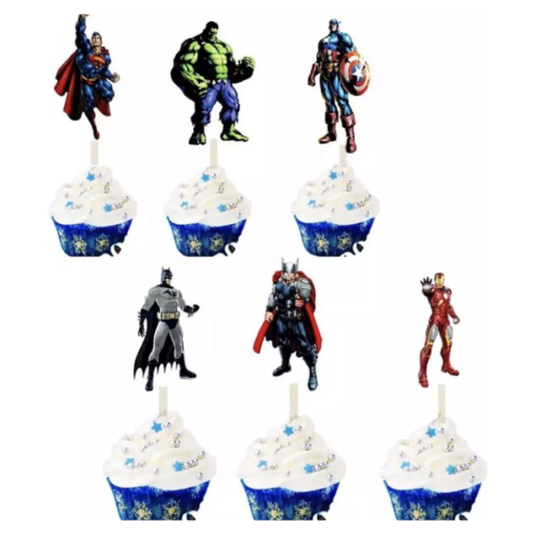 Marvel Avengers Cupcake Toppers 24 Stuks
