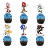 Sonic Cupcake Toppers 24 Stuks