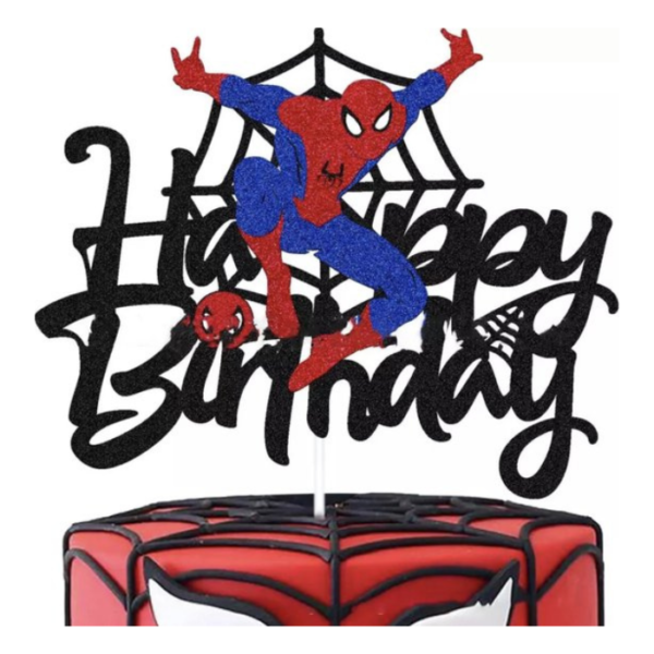 Spiderman Taart Decoratie