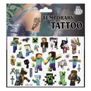 Minecraft Tattoo - Tattoos voor Kinderen