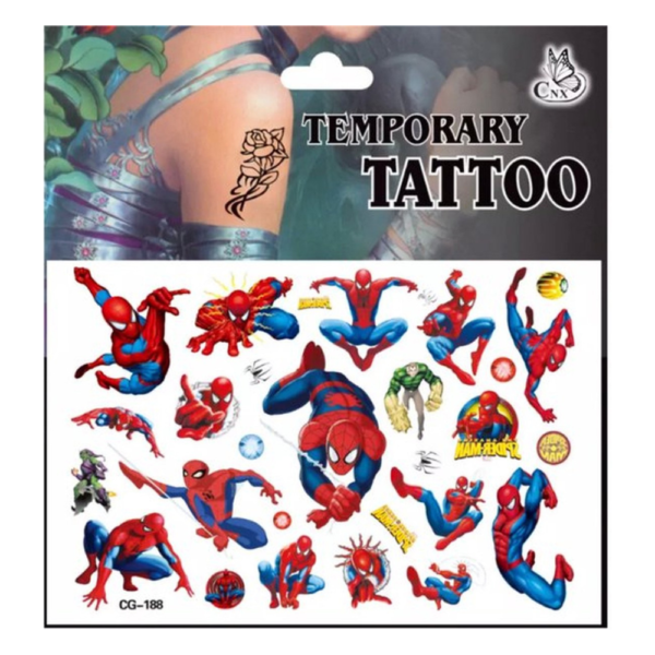 Spiderman Tattoo - Tattoos voor Kinderen