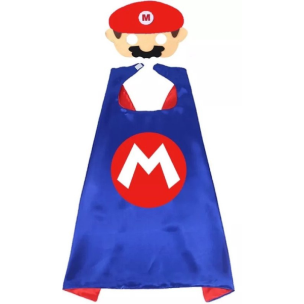 Super Mario Cape en Masker - Verkleedkleding